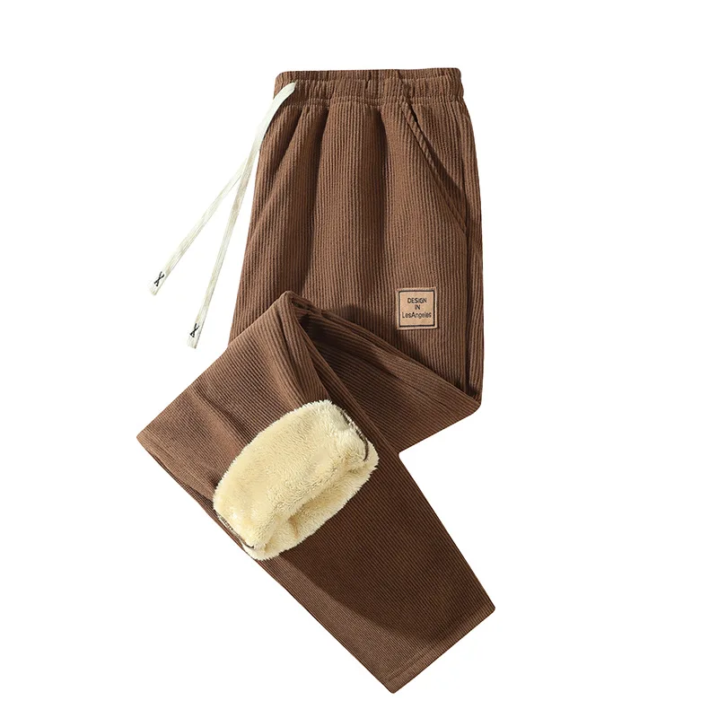 Corduroy Pant Warm - Calças de inverno quentes para homem,