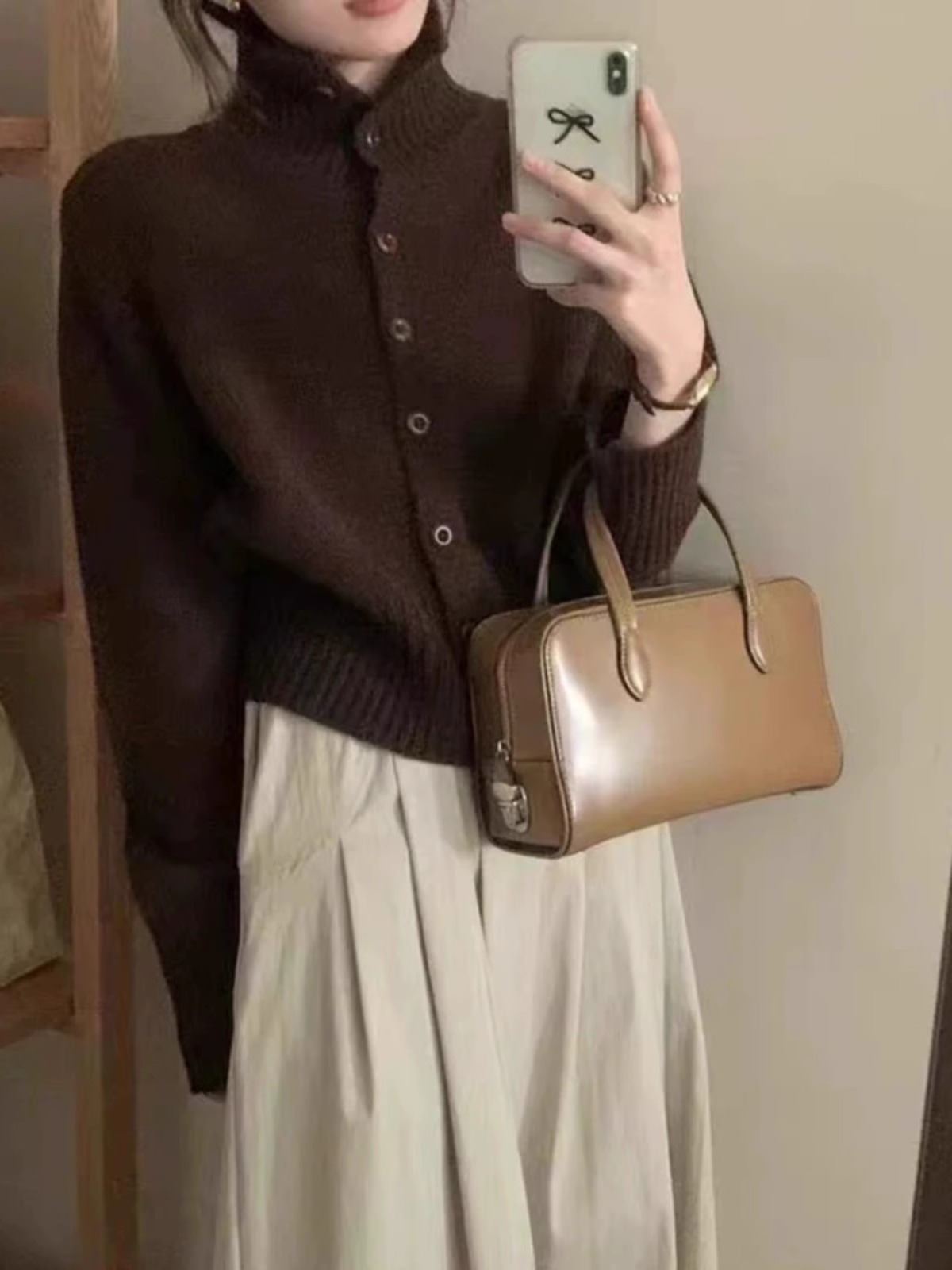 Wool Coat Peacoat - Cardigã feminino de malha caxemira curta,