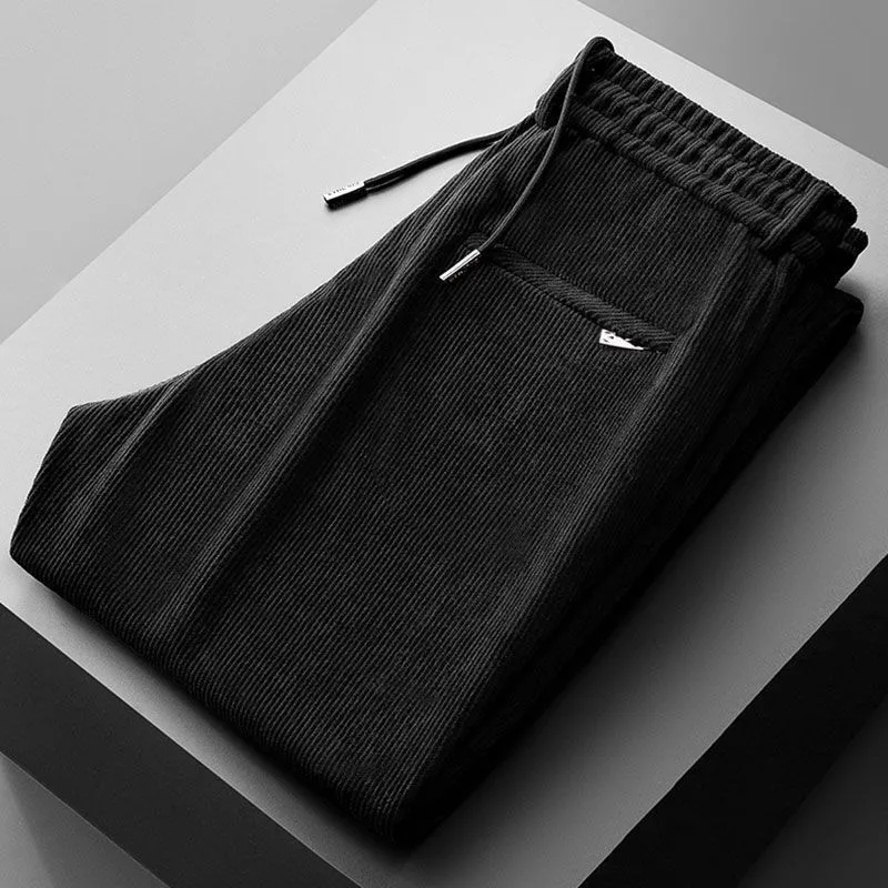 Corduroy Pant Warm - Calças casuais de veludo cotelê com