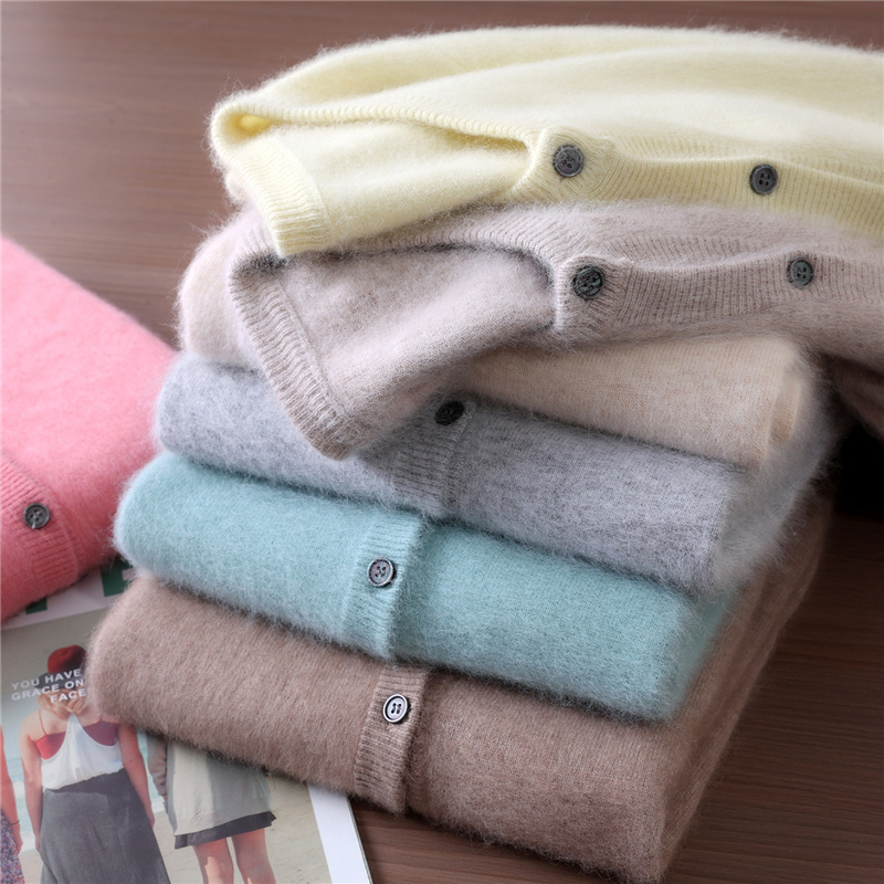 Cardigã de Cashmere 100% Mink  - Wool Coat Peacoat avaliação e preço