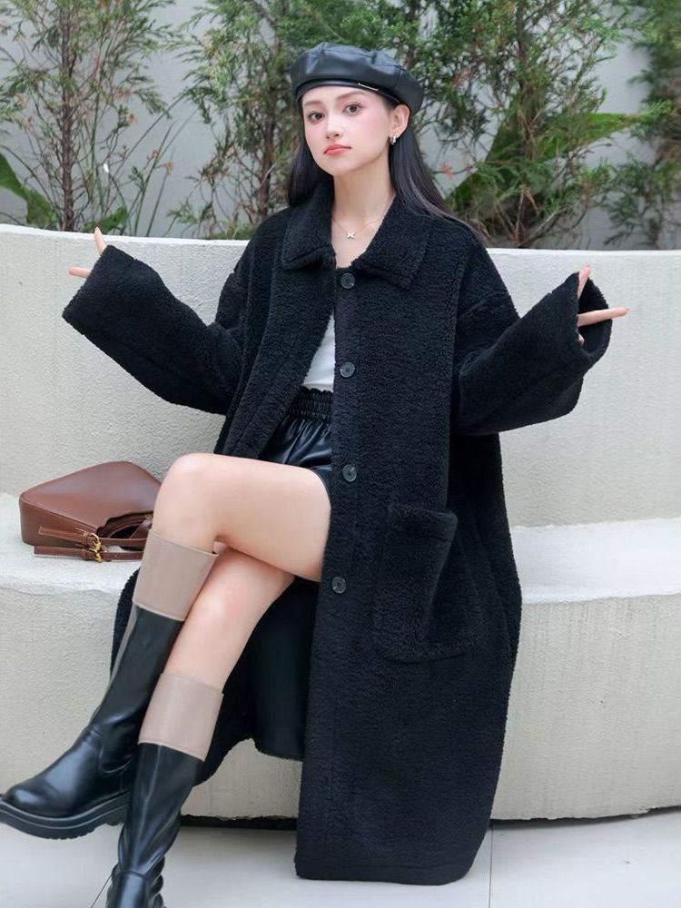 Jaqueta Feminina Plus Size Est - Wool Coat Peacoat avaliação e preço